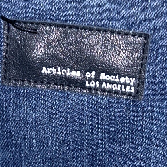 Denim Jeans Jacket, Articles of Society LA, Size L (runs small) - Picture 2 of 11